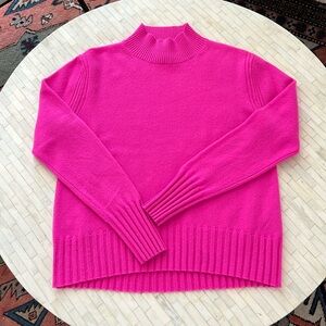 Jcrew 100% Cashmere Hot Pink Sweater - S